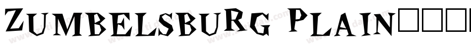 Zumbelsburg Plain字体转换